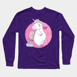 Unicorn Rainbow Fart Long Sleeve T-Shirt